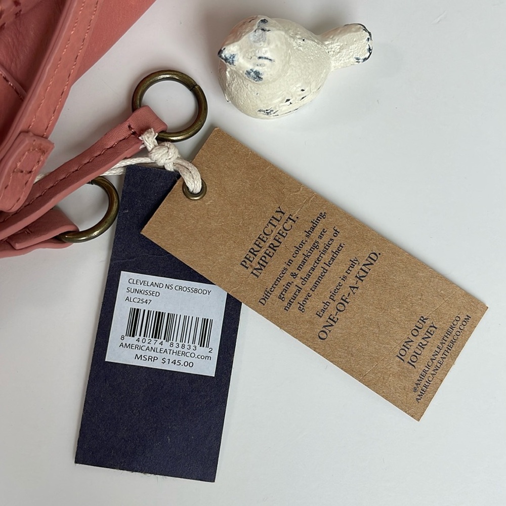 American Leather Co. Cleveland NS Crossbody In Sunkissed  New With Tag 🏷️ - Picture 9 of 10